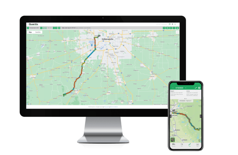 US route maps screen