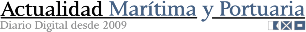 Logo of "Actualidad Marítima y Portuaria," a digital newspaper since 2009.